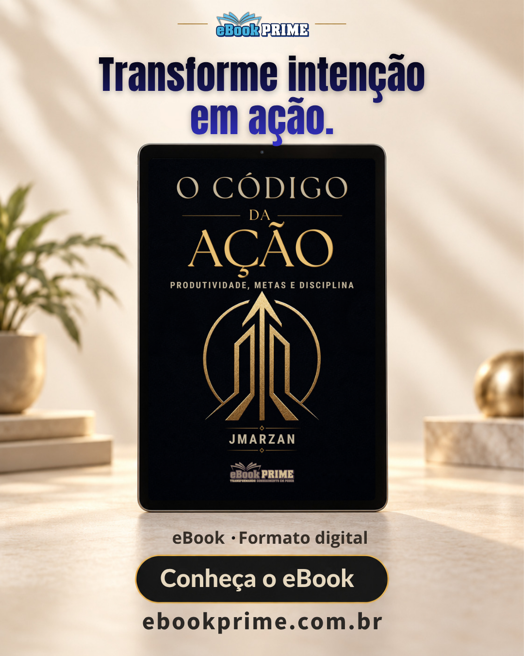 Mockup de O Código da Ação, de JMarzan