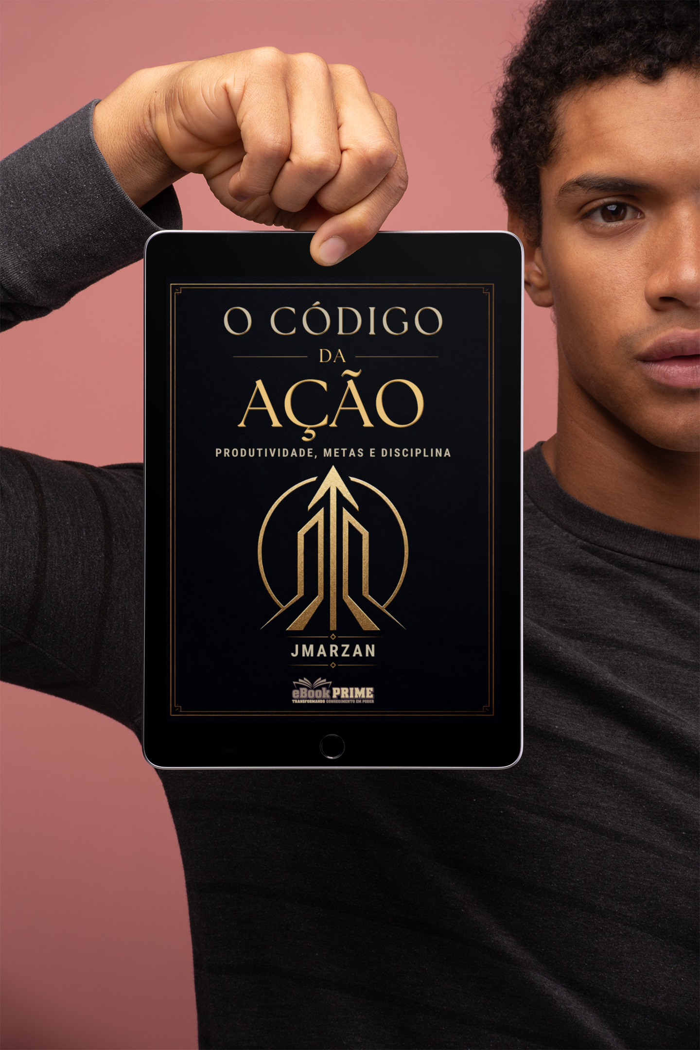Mockup de O Código da Ação, de JMarzan